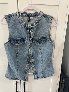 H&M Denim Vest M